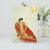 Carte De Remerciements Portrait de moi par Florine Stettheimer (Debout devant)