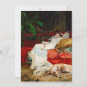 Carte De Remerciements Portrait de Sarah Bernhardt par Georges Clairin (Devant)