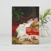 Carte De Remerciements Portrait de Sarah Bernhardt par Georges Clairin (Debout devant)