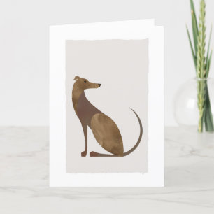 Carte De Remerciements Portrait moderne Greyhound