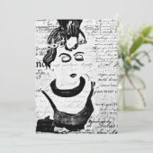 Carte De Remerciements Portrait Vintage (Debout devant)