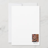 Carte De Remerciements Portrait Vintage (Dos)