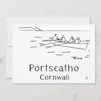 Carte De Remerciements Portscatho Gig Rowers Card