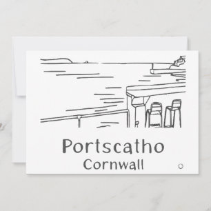 Carte De Remerciements Portscatho Harbour Card