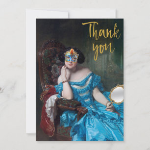 Carte De Remerciements Posh Masquerade Joyeux anniversaire