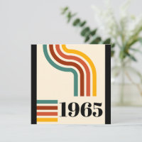 poster vintage de bande rétro 1965