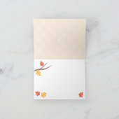 CARTE DE REMERCIEMENTS POT DE MASON AUX FEUILLES D'AUTOMNE POUR REMERCIEM (Intérieur)