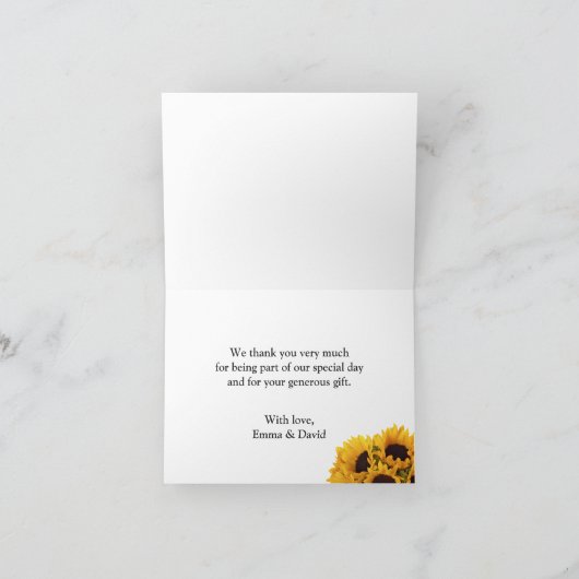 Carte De Remerciements Pot en (Intérieur)