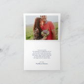 Carte De Remerciements Pot Mason, Remerciement de mariage pour couples Or (Intérieur)