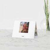 Carte De Remerciements Poulet, Ajouter Votre Message, (Dos)