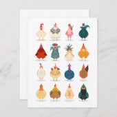 Carte De Remerciements Poulet mou (Devant / Derrière)