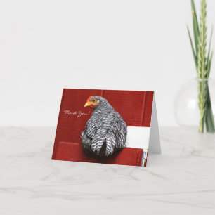 Carte De Remerciements Poulet tourner autour