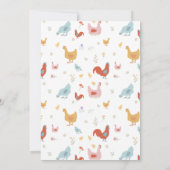 Carte De Remerciements Poulets Mignons Poules et Poussins (Dos)