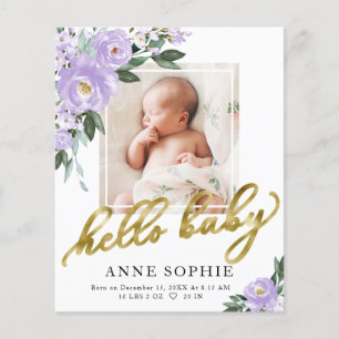 Carte de Remerciements pour Annonce de Naissance a