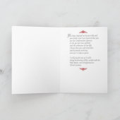 Carte De Remerciements Pour commanditer à la confirmation, Croix-Rouge (Intérieur)