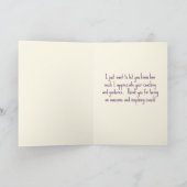 Carte de remerciements pour entraîneur, carte d'ap (Intérieur)