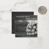 Carte de remerciements pour funérailles et deuil (Devant/Arrière en situation)