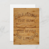 Carte De Remerciements Pour Grand-Père (Devant / Derrière)