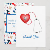 Carte de remerciements Pour Infirmières (Devant / Derrière)