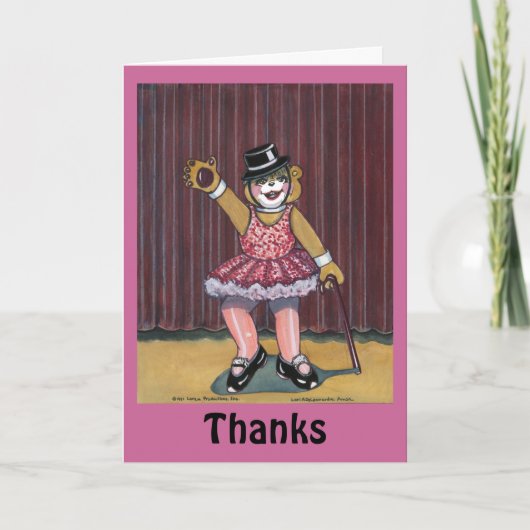 Carte de remerciements pour instructeur de danse (Devant)