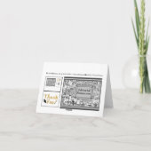 Carte de remerciements pour la fiche cadeau de dip (Dos)