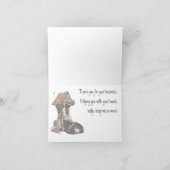 Carte de remerciements pour le locateur ou l'agent (Intérieur)