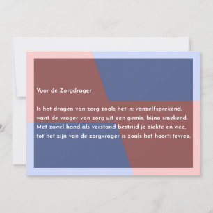 Carte De Remerciements Pour le Soignant