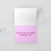 Carte de remerciements pour le traitement (Intérieur)