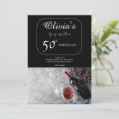 Carte de remerciements pour les 50 ans d'Olivia (Debout devant)