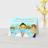 Carte de remerciements pour les fournisseurs de so (Fleur jaune)