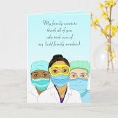 Carte de remerciements pour les fournisseurs de so (Fleur jaune)