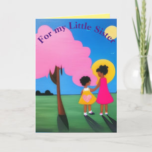 Carte De Remerciements Pour ma petite soeur