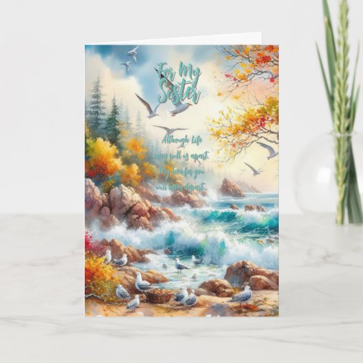 Carte De Remerciements Pour ma soeur (Devant)