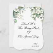 CARTE DE REMERCIEMENTS POUR MARIAGE (Devant)