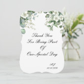 CARTE DE REMERCIEMENTS POUR MARIAGE (Debout devant)
