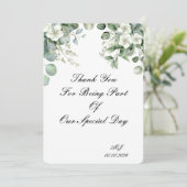 CARTE DE REMERCIEMENTS POUR MARIAGE (Debout devant)