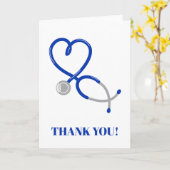 Carte de remerciements pour médecins et infirmière (Fleur jaune)