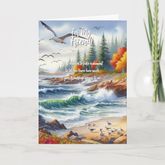 Carte De Remerciements Pour mon ami (Devant)