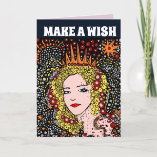 CARTE DE REMERCIEMENTS POUR SON ANNIVERSAIRE JOLIE DAME QUEEN CARDS