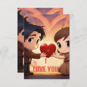 Carte De Remerciements "Pour toujours les vôtres" (Devant / Derrière)