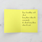 Carte de remerciements pour un ami (Intérieur)