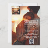 CARTE DE REMERCIEMENTS POUR UN MARIAGE (Dos)