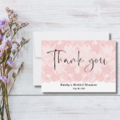 Carte de Remerciements pour une Baby Shower Rose e