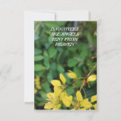 CARTE DE REMERCIEMENTS POUR UNE FILLE (Devant)