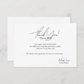 Carte de remerciements Pour Une Infirmière (Devant / Derrière)