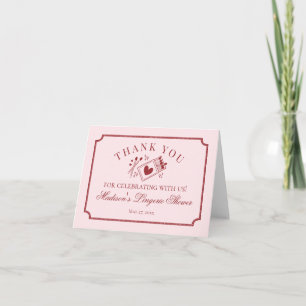 Carte de Remerciements pour une Mariée pour une So