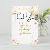 Carte de remerciements pour une reine (Debout devant)