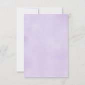 Carte de remerciements, pourpre et or (Dos)