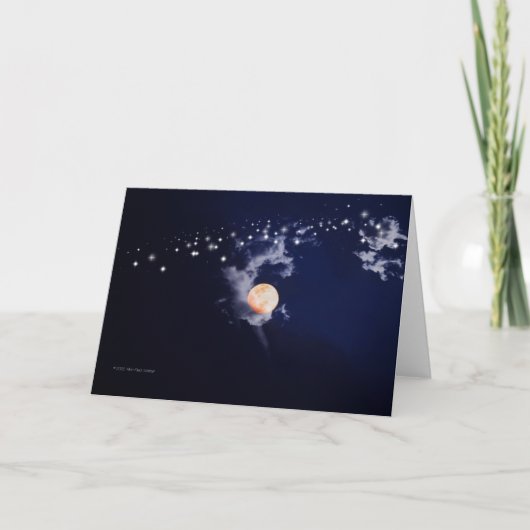 Carte De Remerciements "Poussière Lune #1" (Devant)