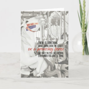 Carte De Remerciements PRANCING PONY Greeting Card